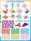 350Pcs Sea Animals Foam Stickers Cartoon Crab Turtle Prints Foam Decals Glitter Colorful Self Adhesive Sea Life Sticker Under The Ocean Sticker for Summer DIY Scrapbooking Wall Creative Decor